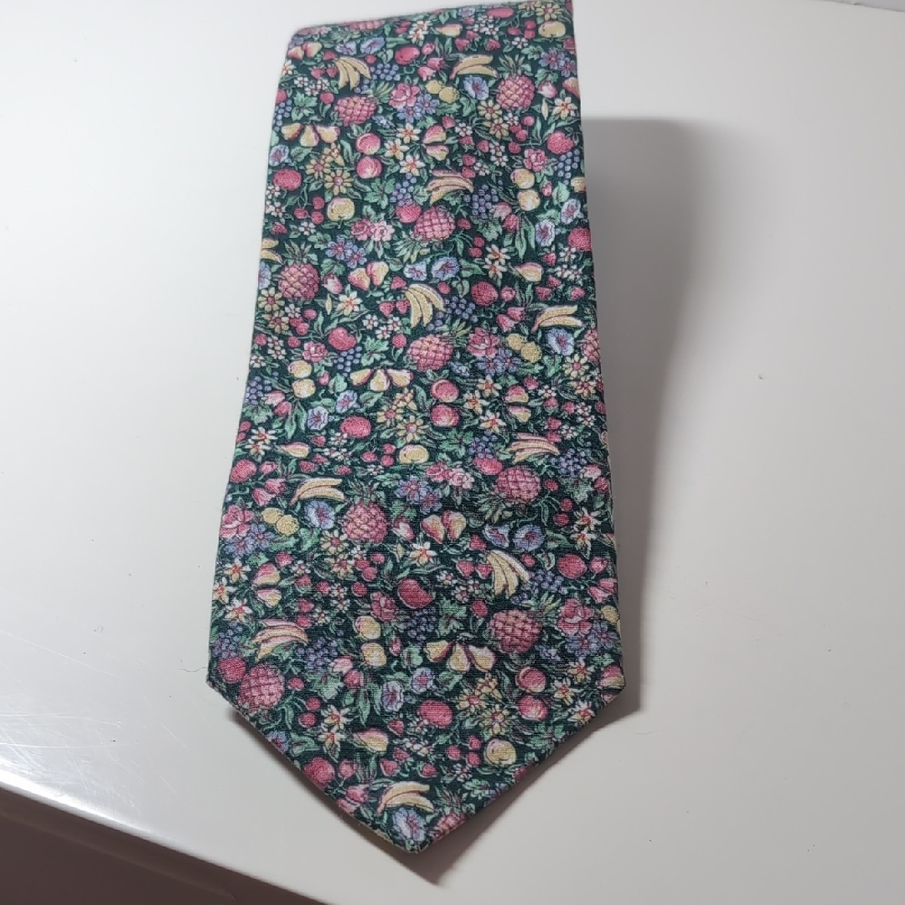 Salty Dog 100% Cotton Fruit and Floral Patterned Necktie